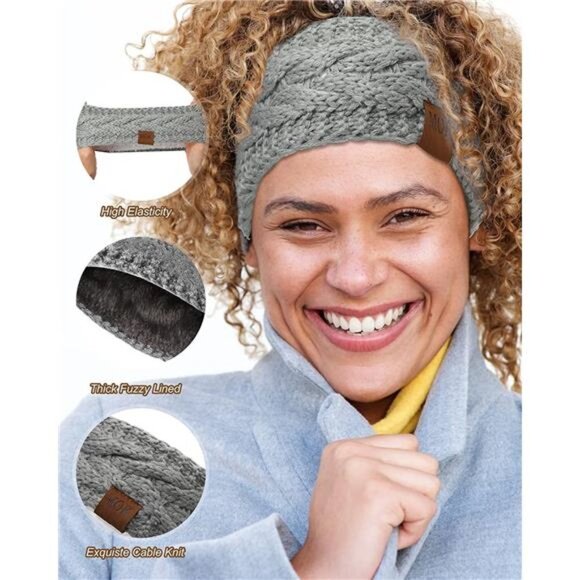 7 Pieces Ear Warmers Winter Headbands for Women main image 6